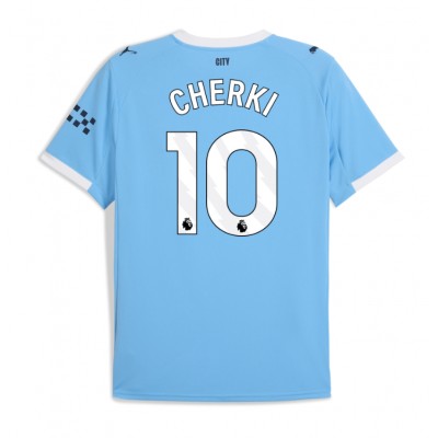 Camiseta Manchester City Rayan Cherki #10 Primera Equipación Replica 2025-26 mangas cortas Camiseta Manchester City Rayan Cherki #10 Primera Equipación Replica 2025-26 mangas cortas